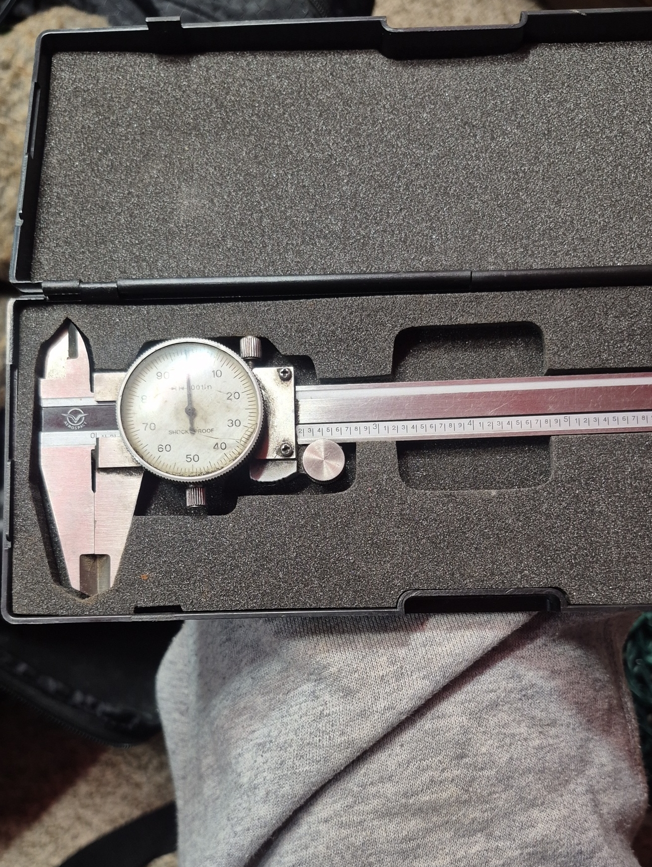 Dial Caliper Stainless Steel Precision Tool Silver